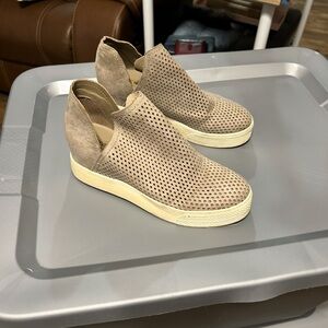 Steve Madden Beige Perforated Slip-On Sneakers